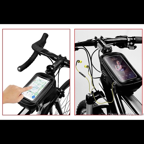 WILD MAN E2 MTB Bicycle Front Tube Touch Screen Cell Phone Bag - Picture 2 of 4
